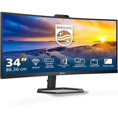 Monitor ultrawide Philips 34E1C5600AM com webcam