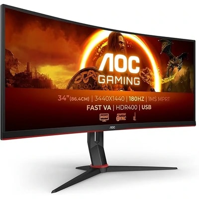 Monitor ultrawide AOC CU34G2XPD de 34 polegadas
