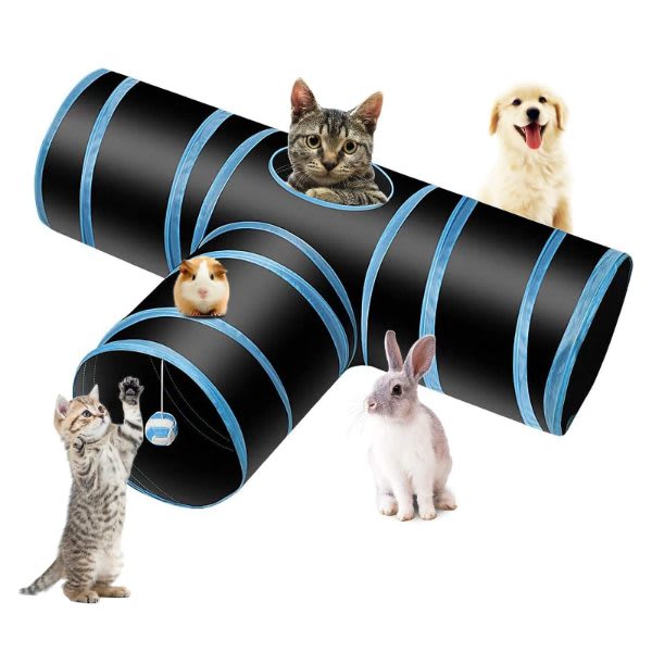 Túnel de 3 vias para gatos
