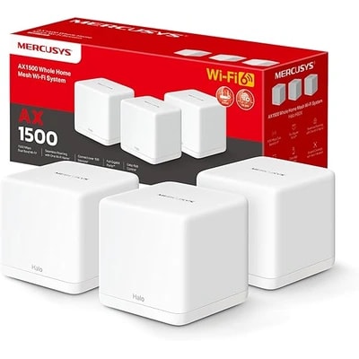 Mercusys Halo H1500X, sistema mesh Wi-Fi 6, 3 unidades