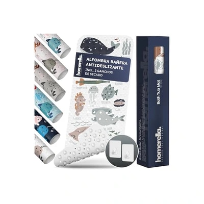 homerella tapete antiderrapante 100 x 40 cm com ganchos