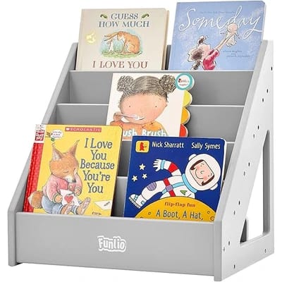 FUNLIO compact toddler front-facing bookcase