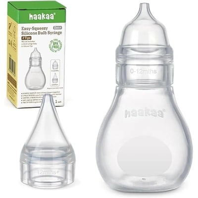 Haakaa silicone bulb-style nasal aspirator