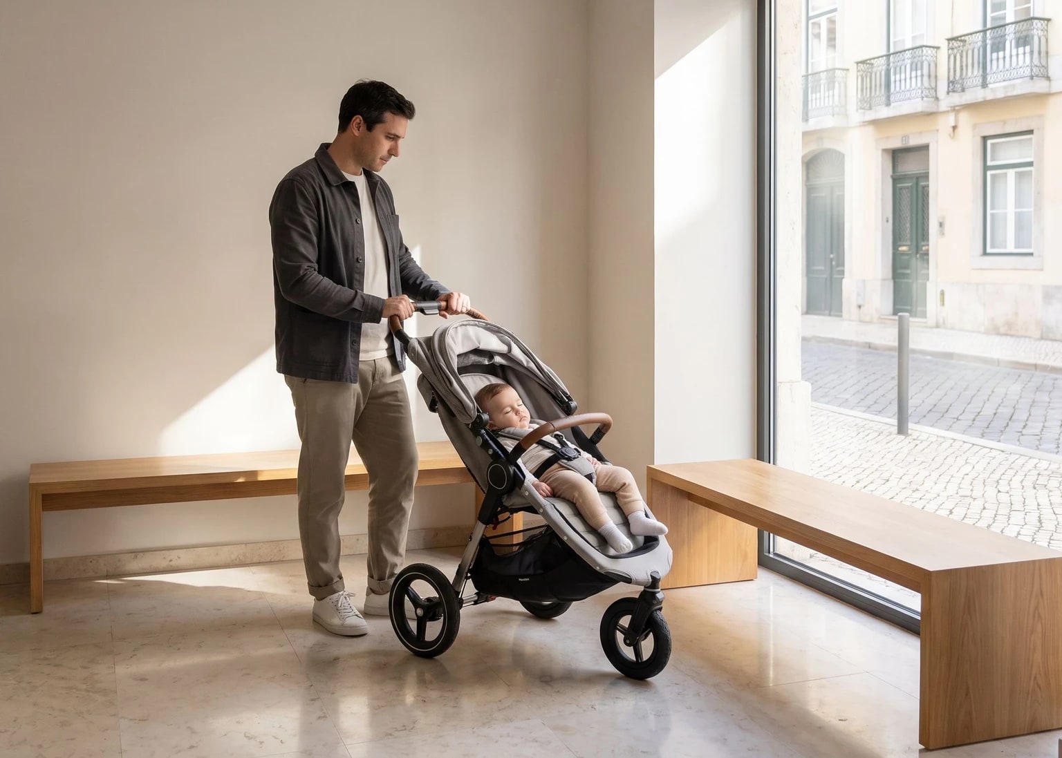 Devo comprar um carrinho de bebé de 3 ou 4 rodas?
