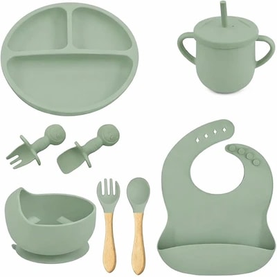 Kit completo de 8 peças para introdução alimentar