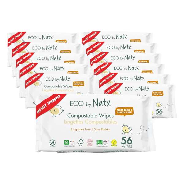 Toalhitas biodegradáveis Eco by Naty