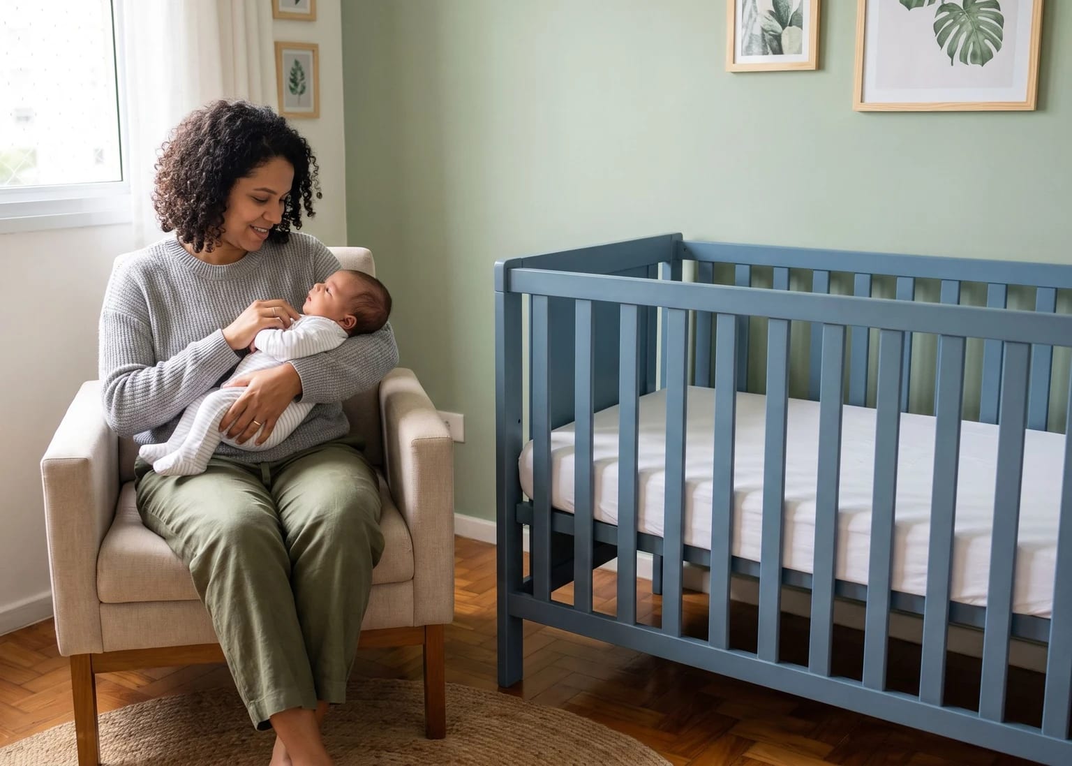 Sono seguro do bebê: posição, berço e ambiente