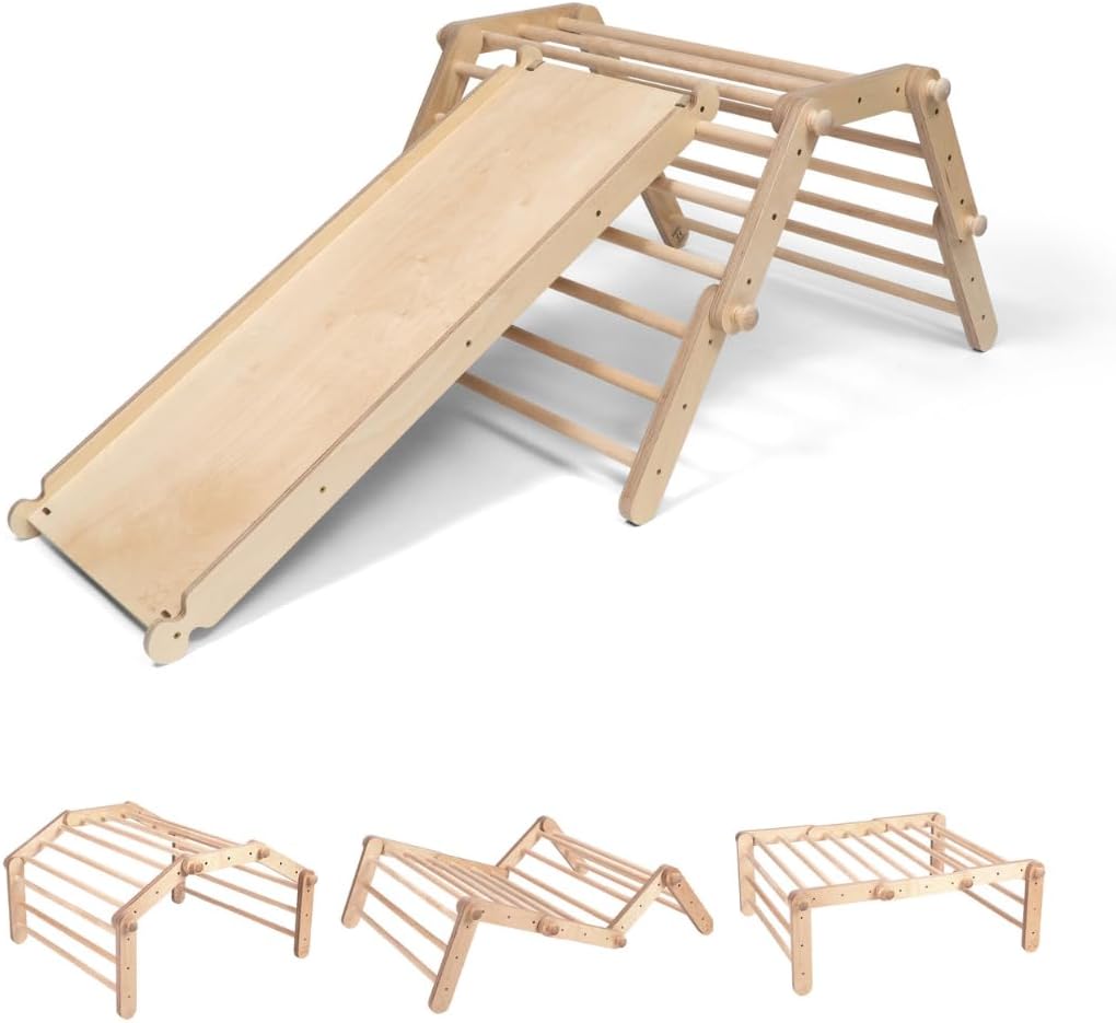 Triângulo de escalada Ette Tete com 5 peças com rampa