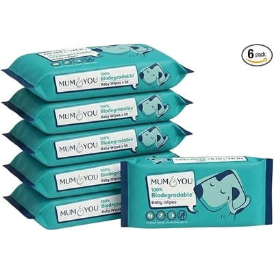 Mum & You biodegradable baby wipes