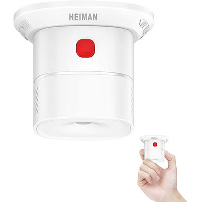 Mini detector e alarme de fumo Heiman